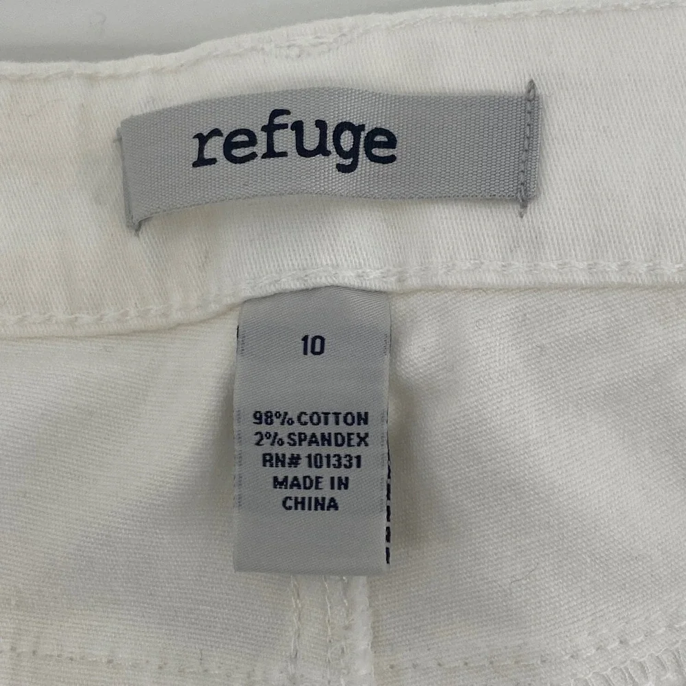 Refuge Womens White Skinny Jeans Size 10 Stretch Denim Pants - Picture 2 of 5